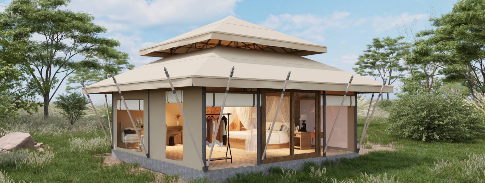 炉霍县户外野奢帐篷